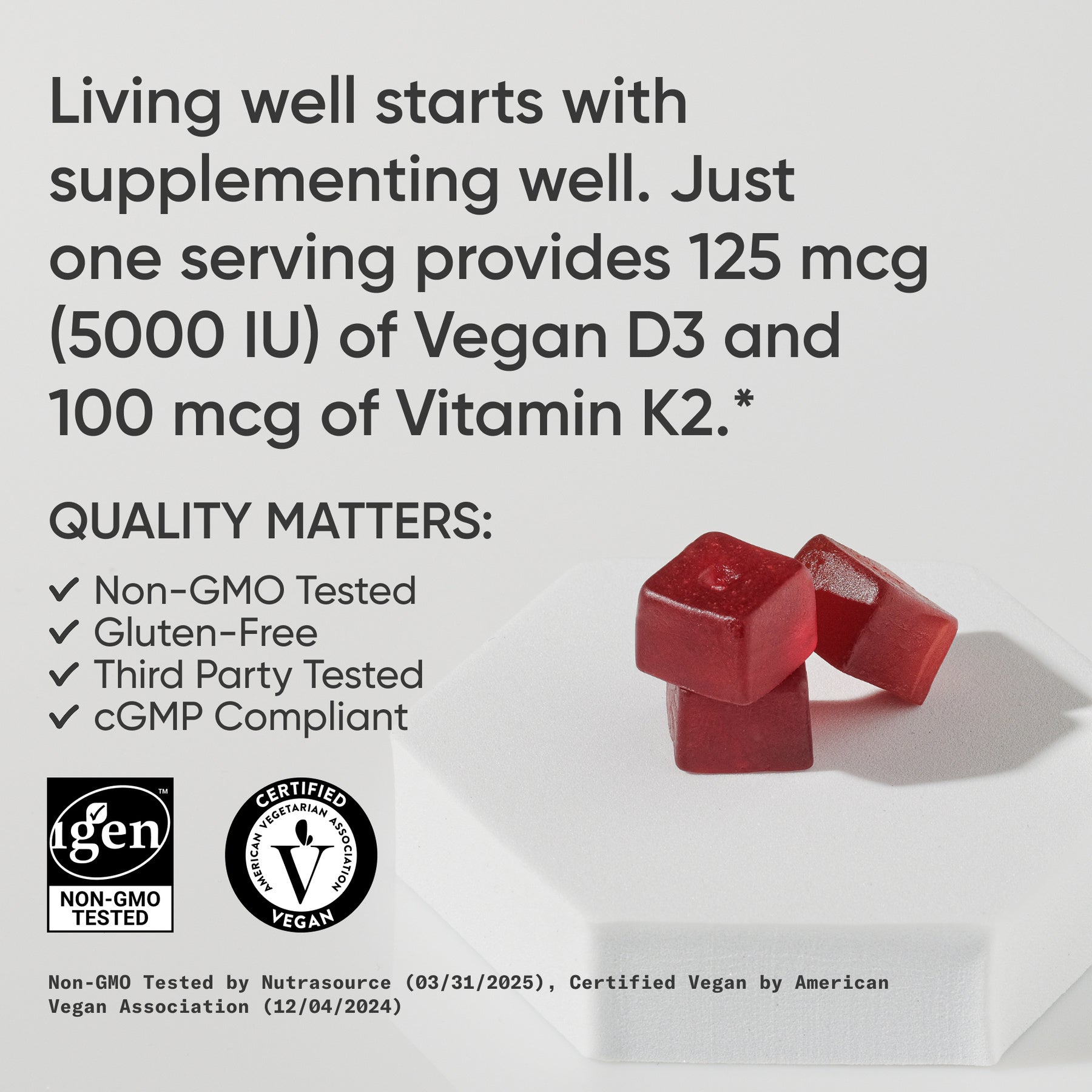 Vegan D3 + K2 Gummies - Image 4