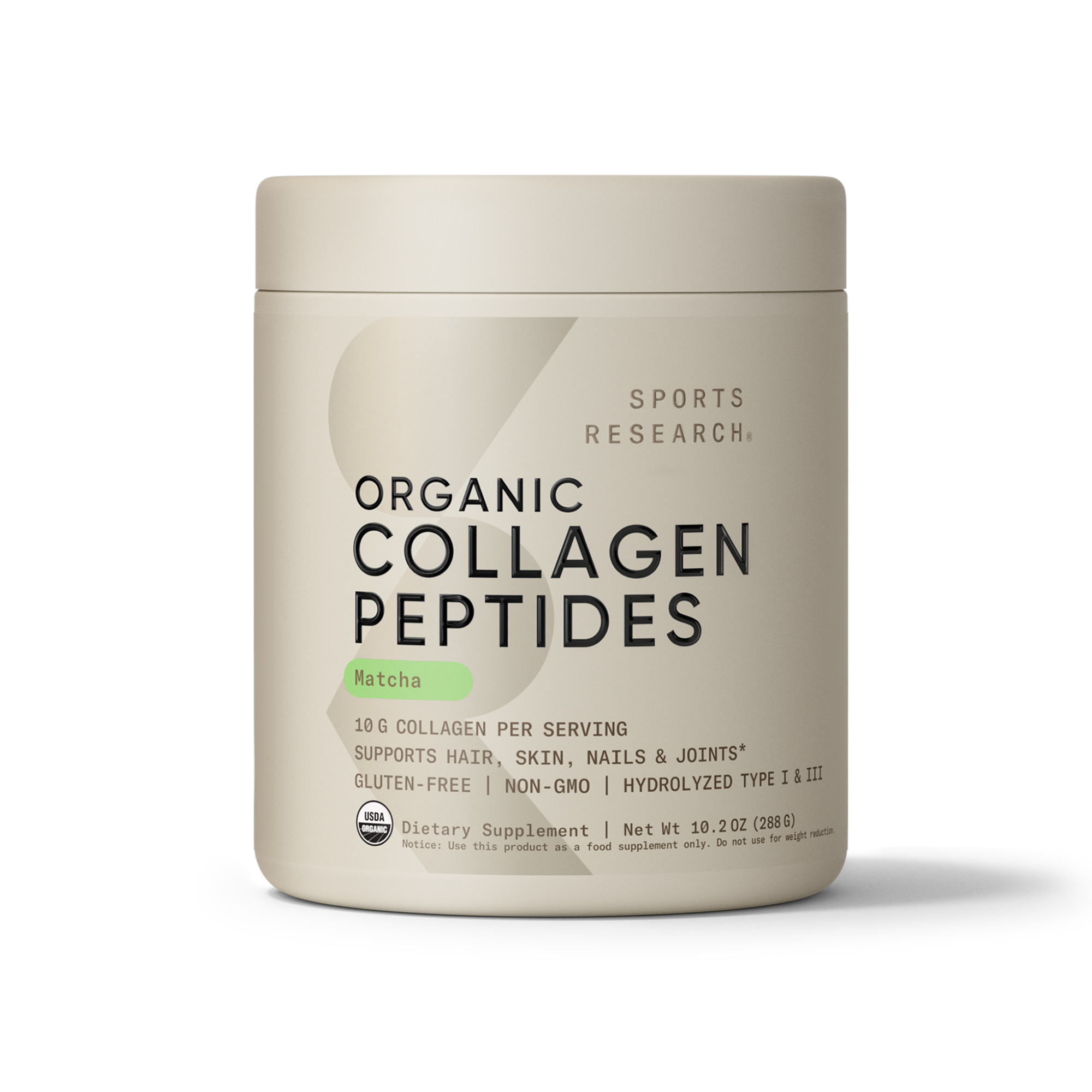 Collagen Peptides Matcha Green Tea (24 Servings) - 10.16oz