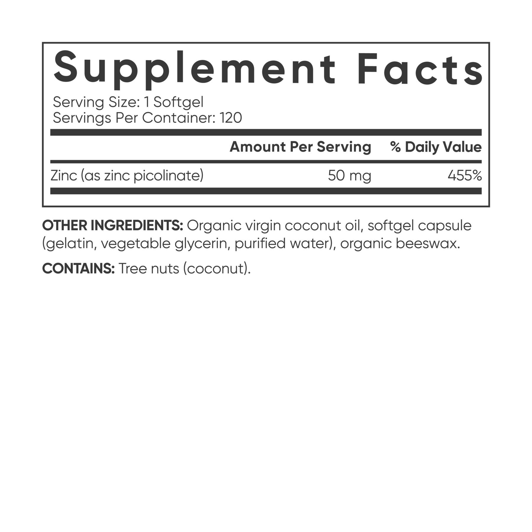 Zinc Picolinate with Coconut Oil - Image 10